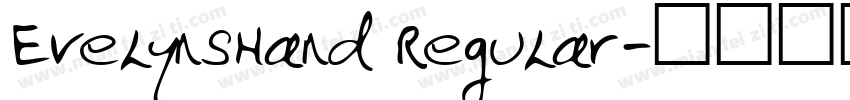 EvelynsHand Regular字体转换